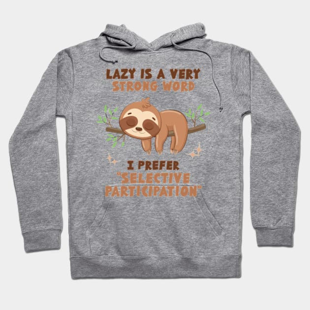 Selective Participation Hoodie by Three Meat Curry